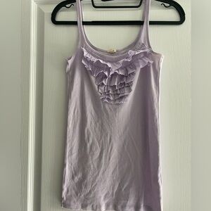 J. Crew Lilac Ruffle Women’s Camisole tank top Sz S